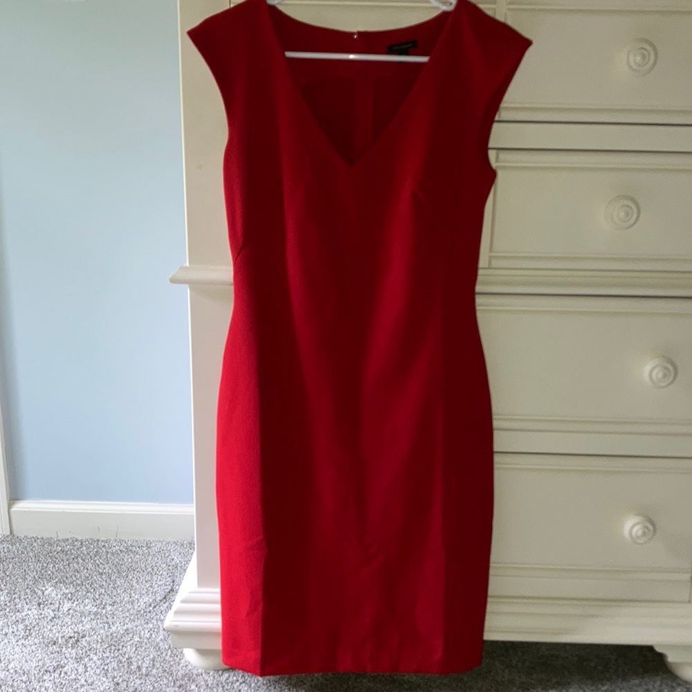 SOLD Ann Taylor Red cocktail dress